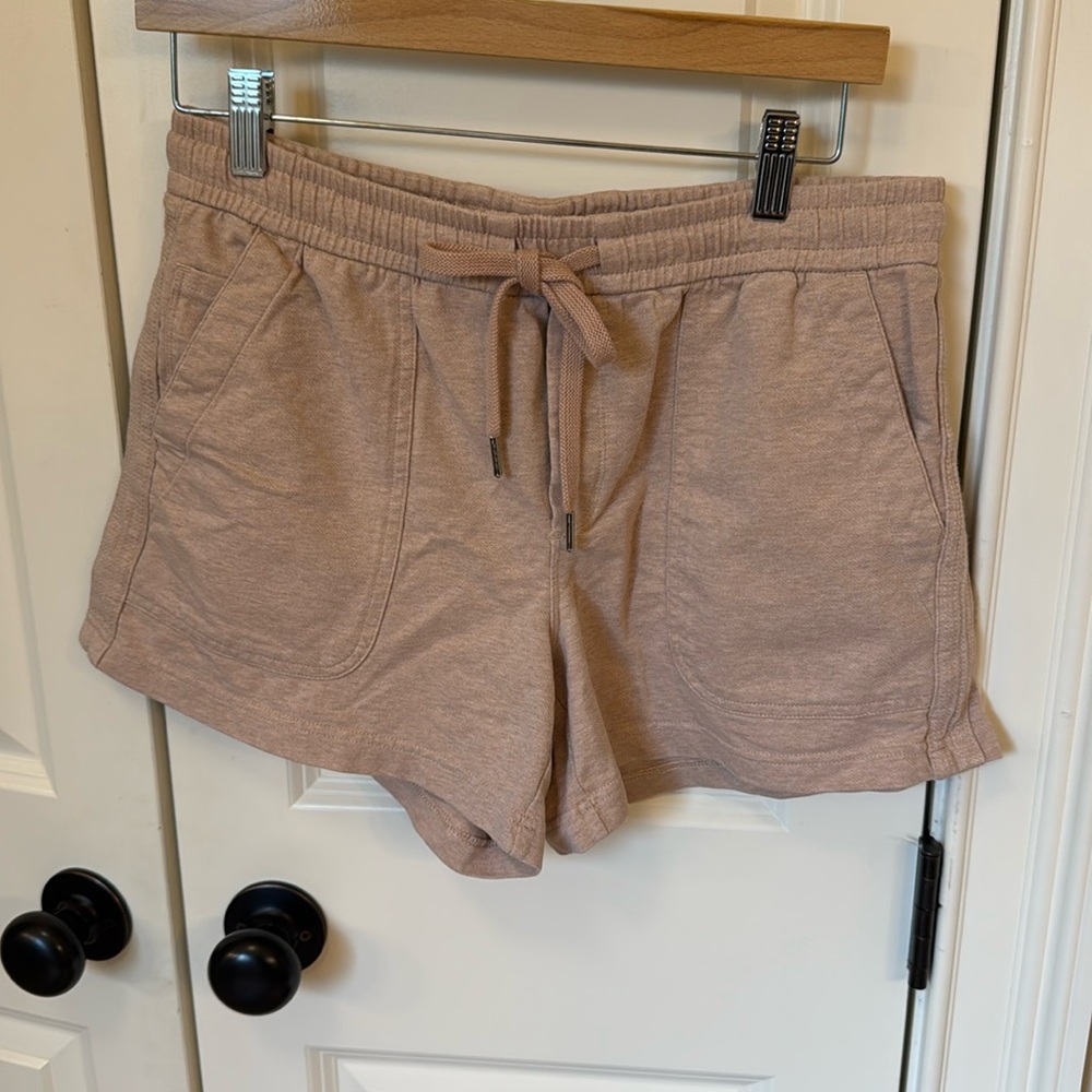 Athleta pink Heather Farallon Athletic Shorts  10 NWOT